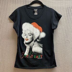 popular sports Marilyn Monroe Santa Baby Christmas T-shirt